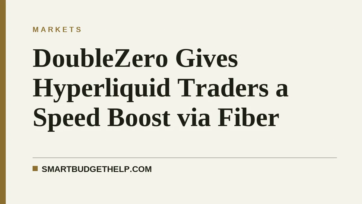 DoubleZero Gives Hyperliquid Traders a Speed Boost via Fiber