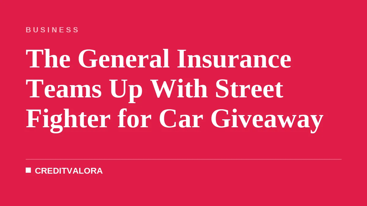 The General Insurance Teams Up With Street Fighter for Car Giveaway
