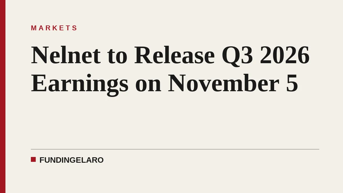 Nelnet to Release Q3 2026 Earnings on November 5