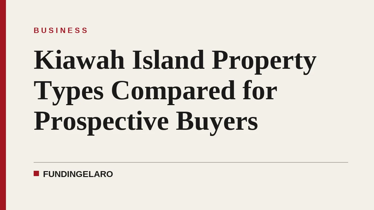 Kiawah Island Property Types Compared for Prospective Buyers