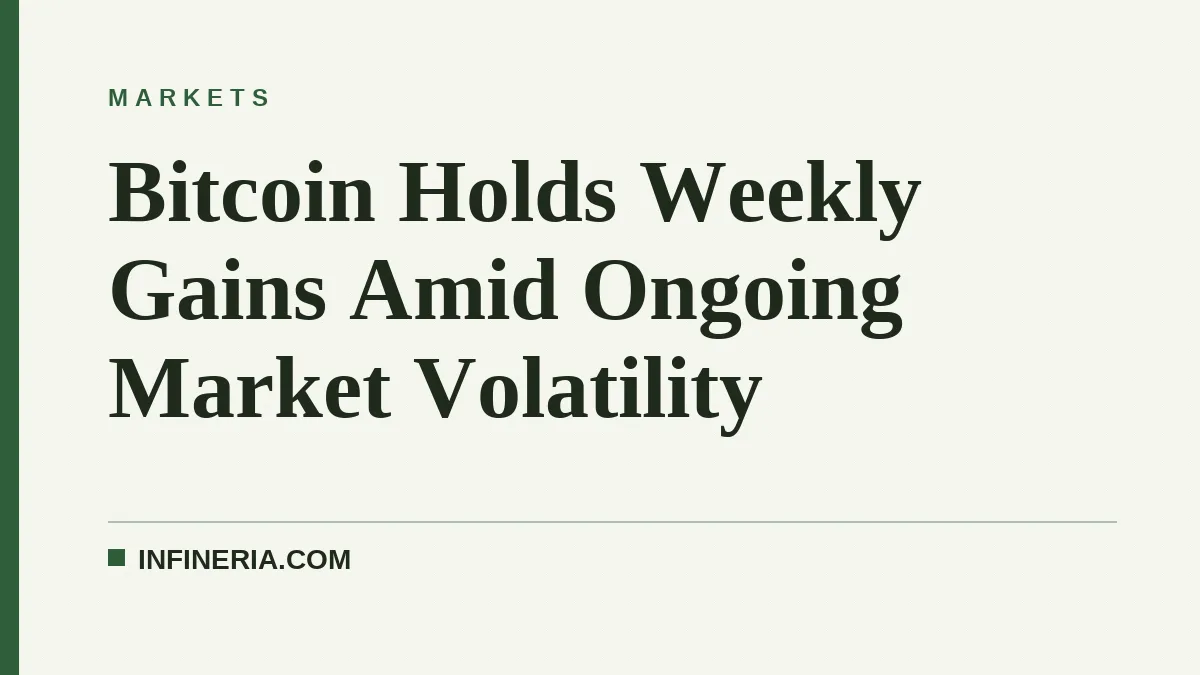 Bitcoin Holds Weekly Gains Amid Ongoing Market Volatility