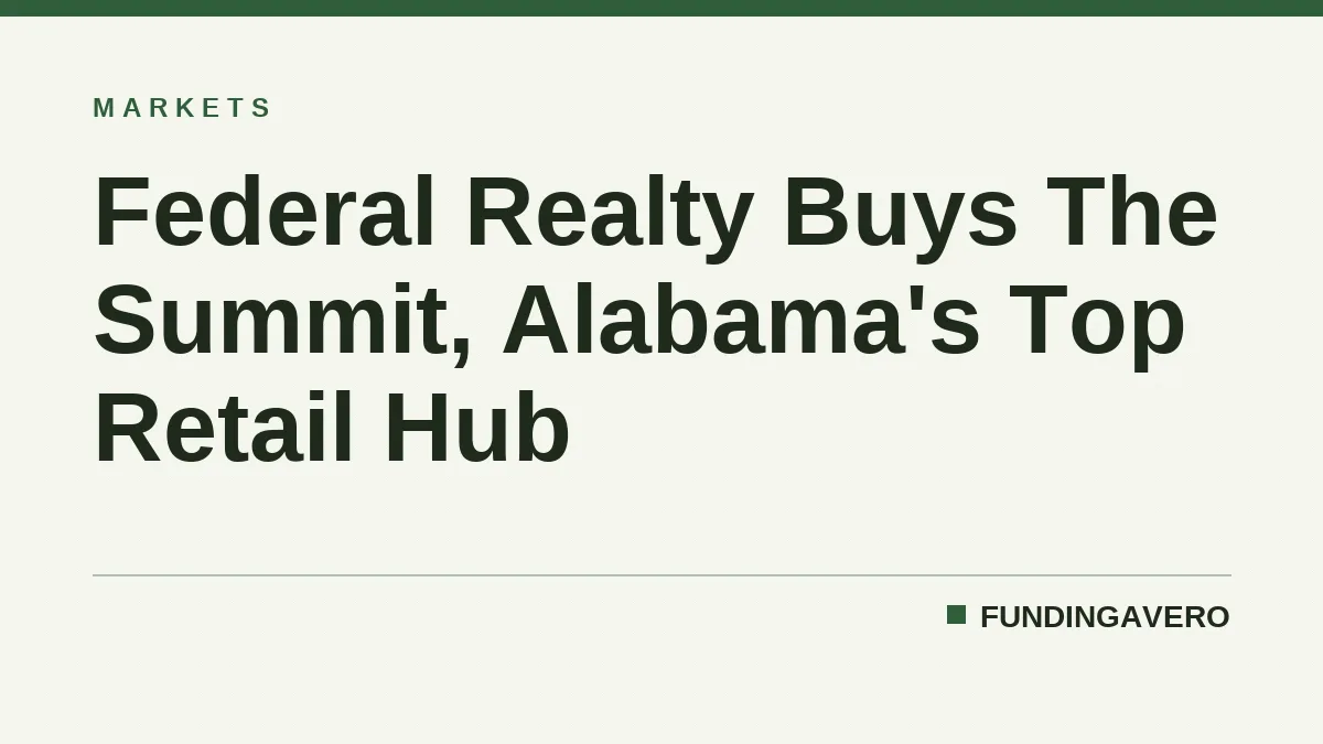 Federal Realty Buys The Summit, Alabama's Top Retail Hub