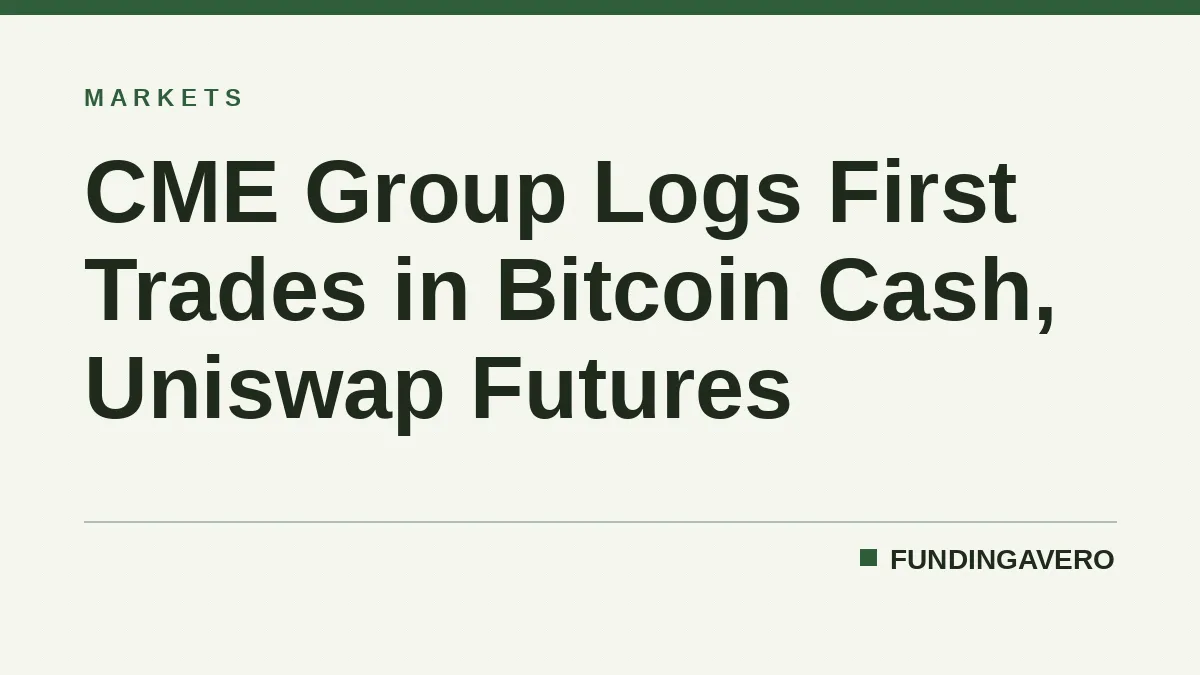 CME Group Logs First Trades in Bitcoin Cash, Uniswap Futures