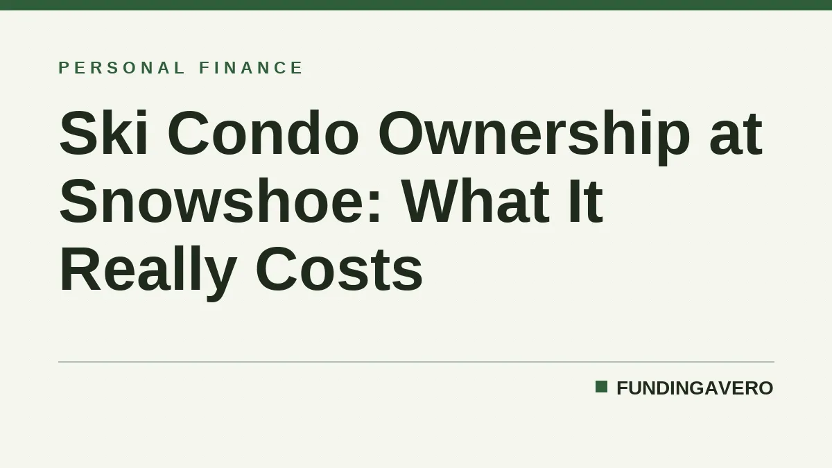 Ski Condo Ownership at Snowshoe: What It Really Costs