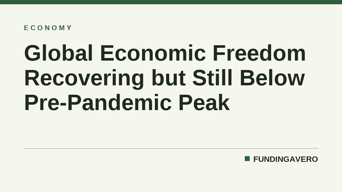 Global Economic Freedom Recovering but Still Below Pre-Pandemic Peak