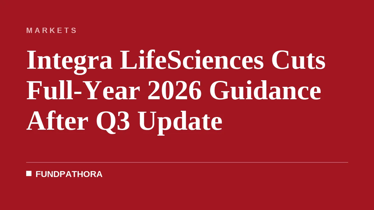 Integra LifeSciences Cuts Full-Year 2026 Guidance After Q3 Update