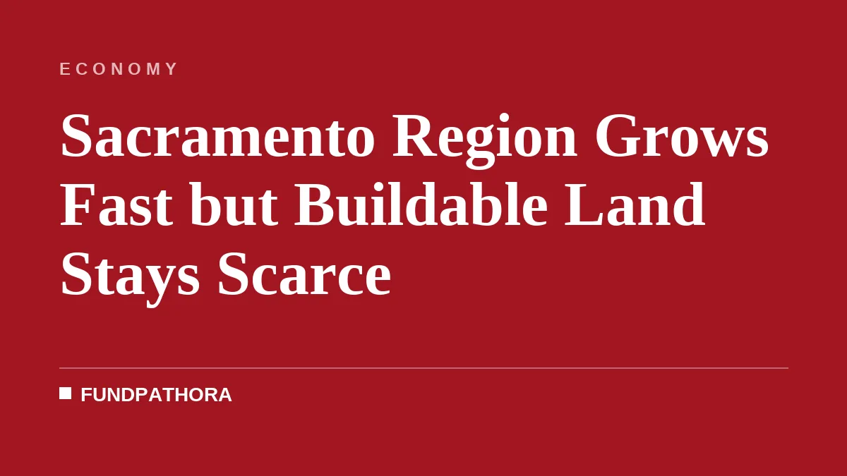 Sacramento Region Grows Fast but Buildable Land Stays Scarce