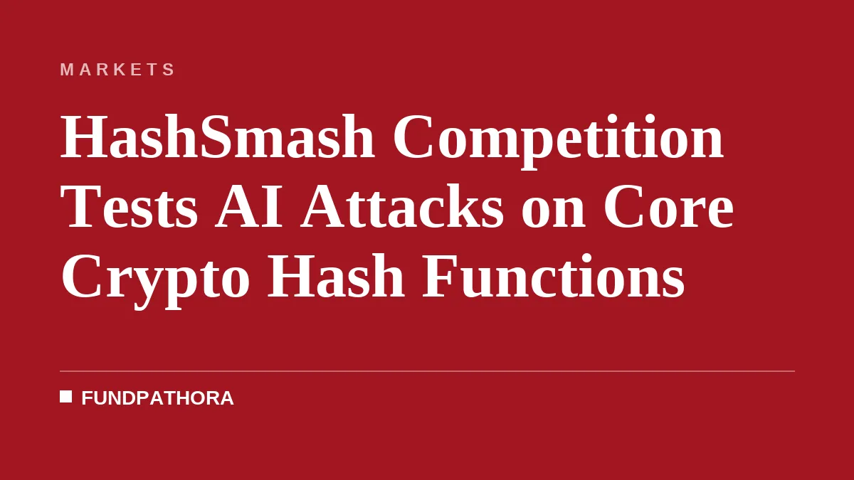HashSmash Competition Tests AI Attacks on Core Crypto Hash Functions