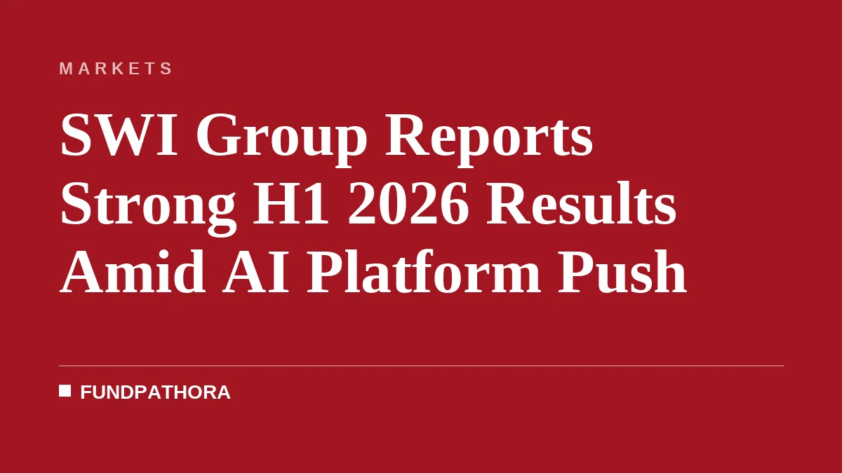 SWI Group Reports Strong H1 2026 Results Amid AI Platform Push