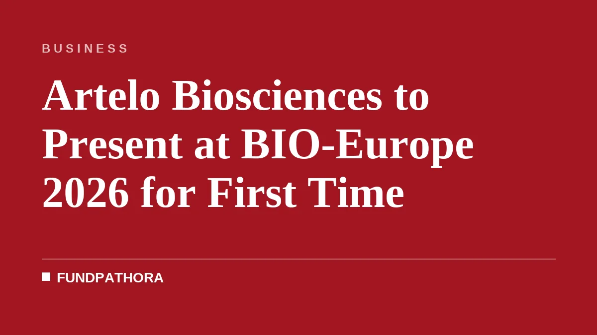 Artelo Biosciences to Present at BIO-Europe 2026 for First Time