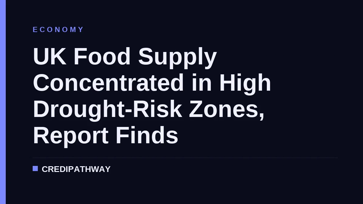 UK Food Supply Concentrated in High Drought-Risk Zones, Report Finds
