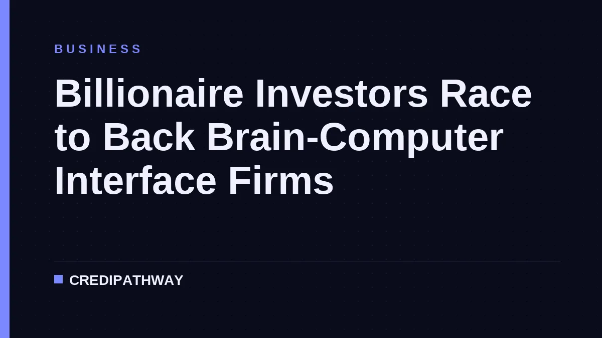 Billionaire Investors Race to Back Brain-Computer Interface Firms