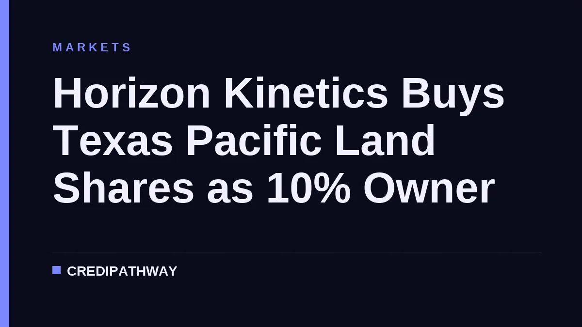 Horizon Kinetics Buys Texas Pacific Land Shares as 10% Owner