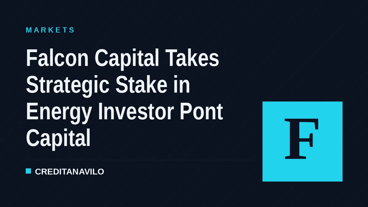 Falcon Capital Takes Strategic Stake in Energy Investor Pont Capital