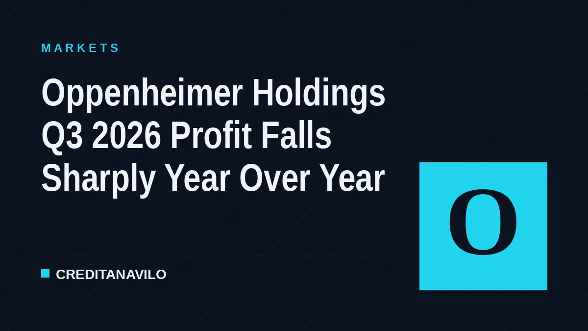 Oppenheimer Holdings Q3 2026 Profit Falls Sharply Year Over Year