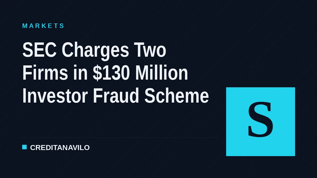 SEC Charges Two Firms in $130 Million Investor Fraud Scheme