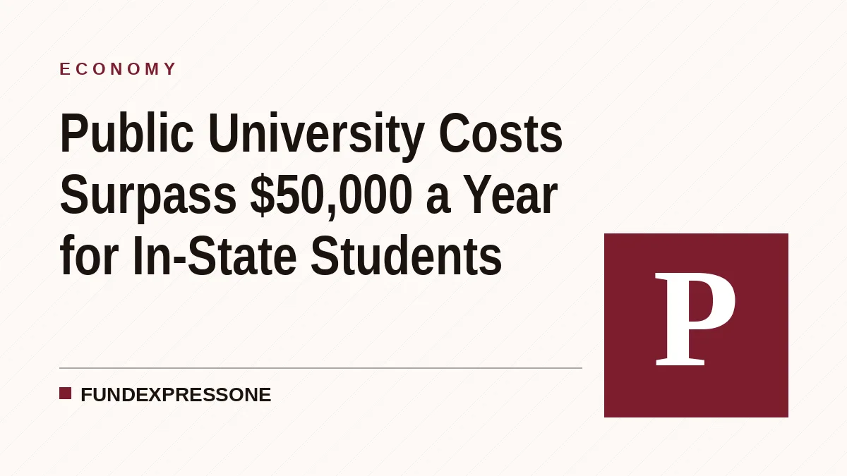 Public University Costs Surpass $50,000 a Year for In-State Students