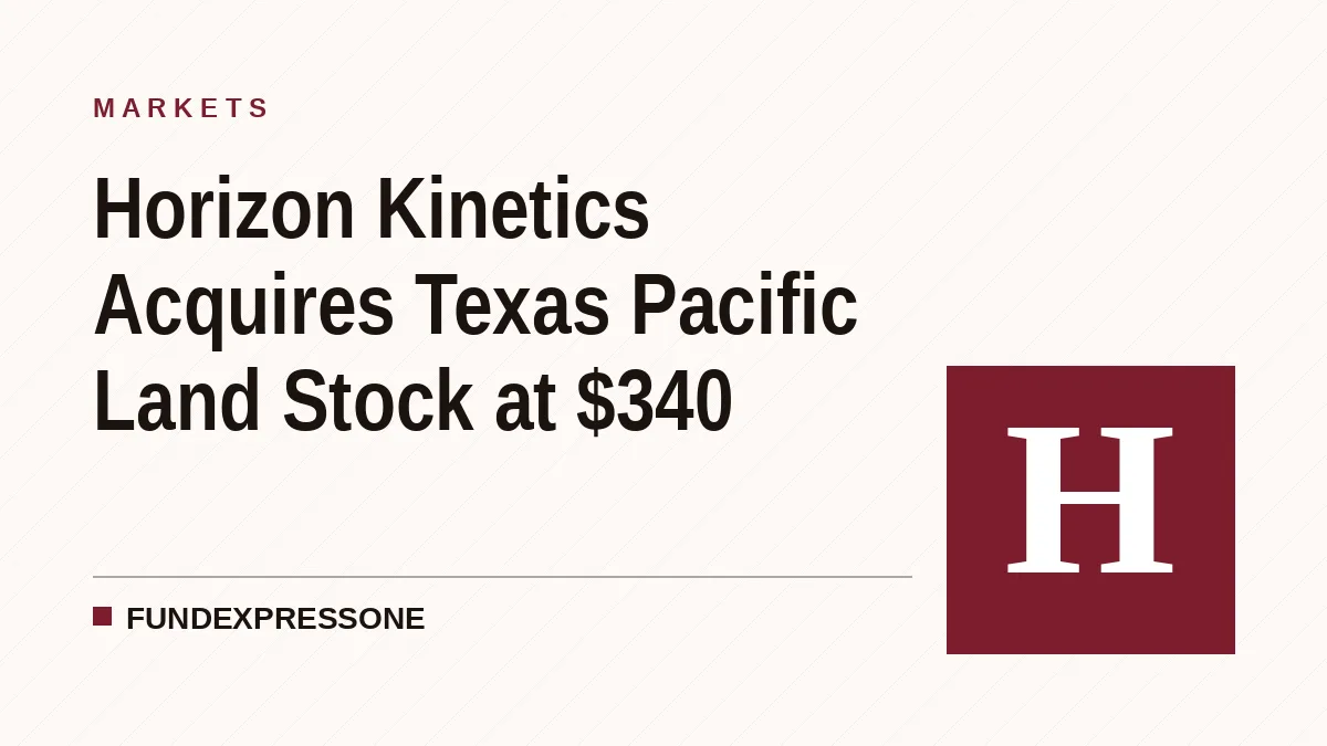 Horizon Kinetics Acquires Texas Pacific Land Stock at $340