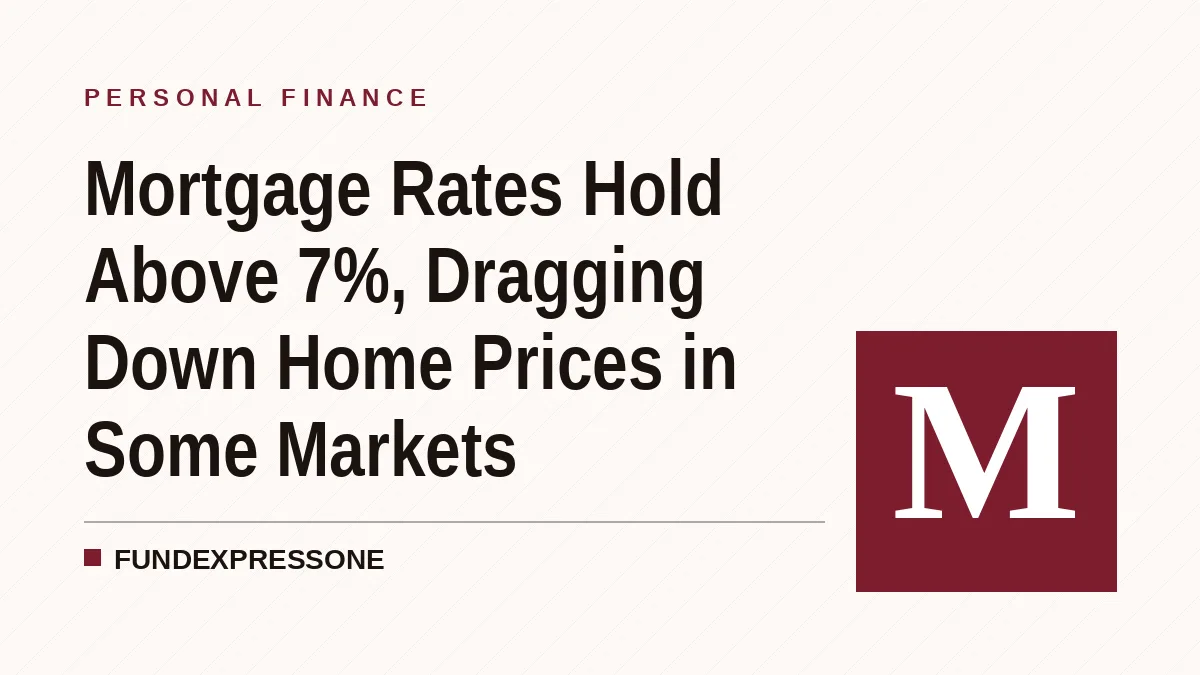 Mortgage Rates Hold Above 7%, Dragging Down Home Prices in Some Markets