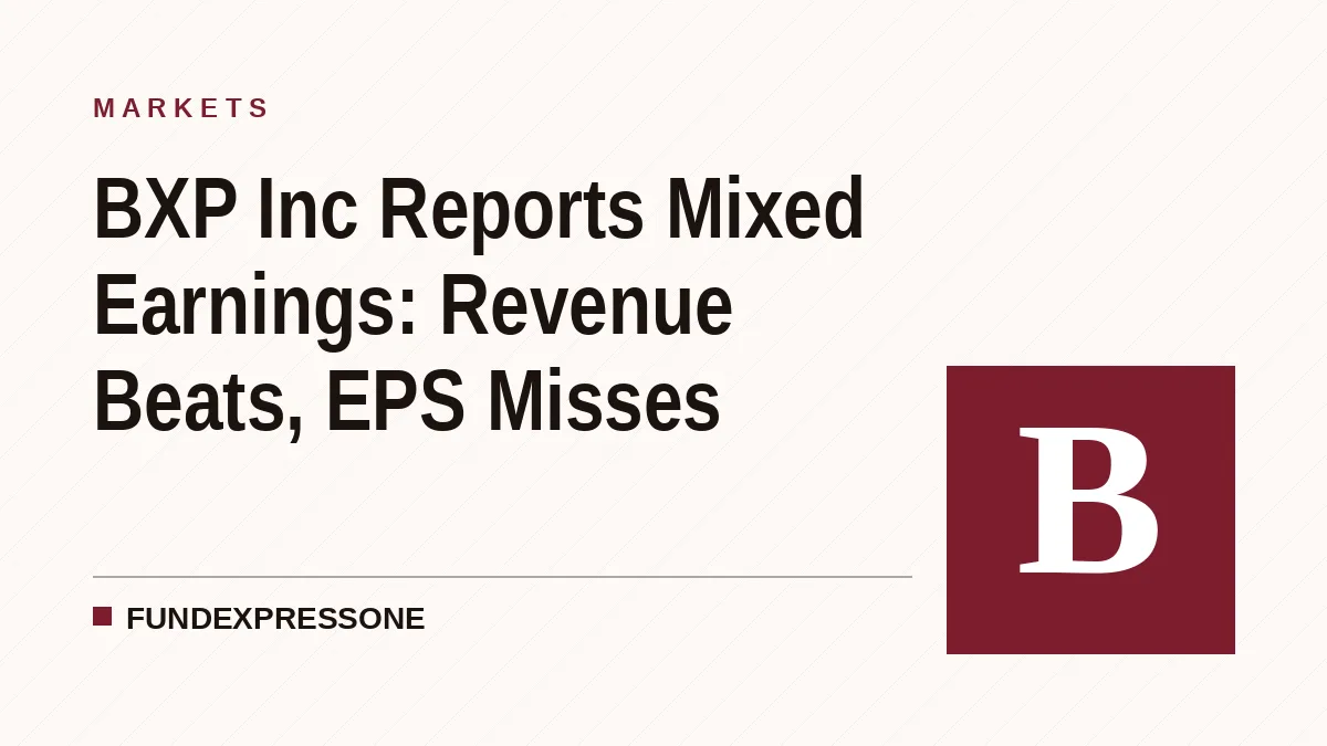 BXP Inc Reports Mixed Earnings: Revenue Beats, EPS Misses