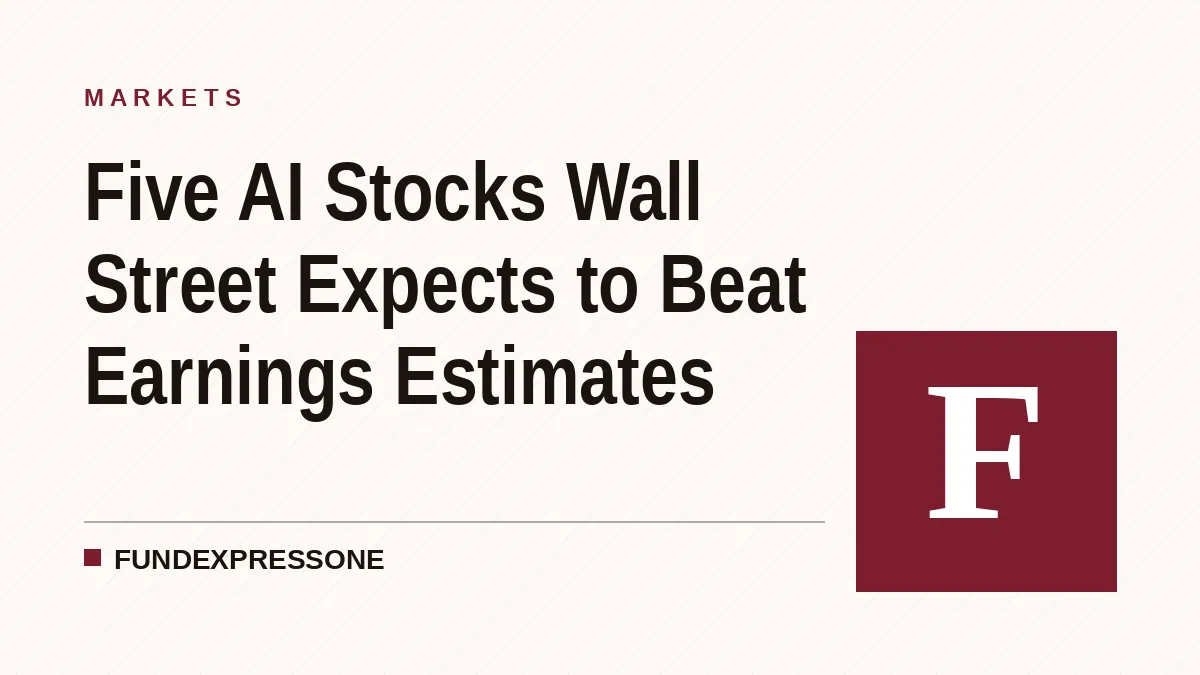 Five AI Stocks Wall Street Expects to Beat Earnings Estimates