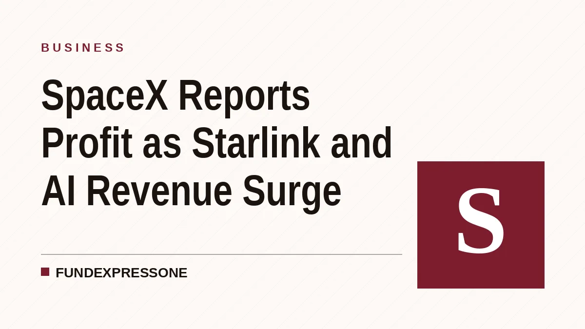SpaceX Reports Profit as Starlink and AI Revenue Surge