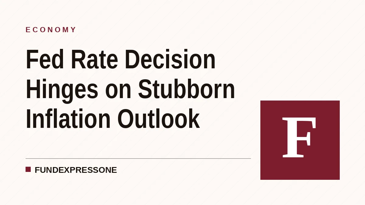 Fed Rate Decision Hinges on Stubborn Inflation Outlook