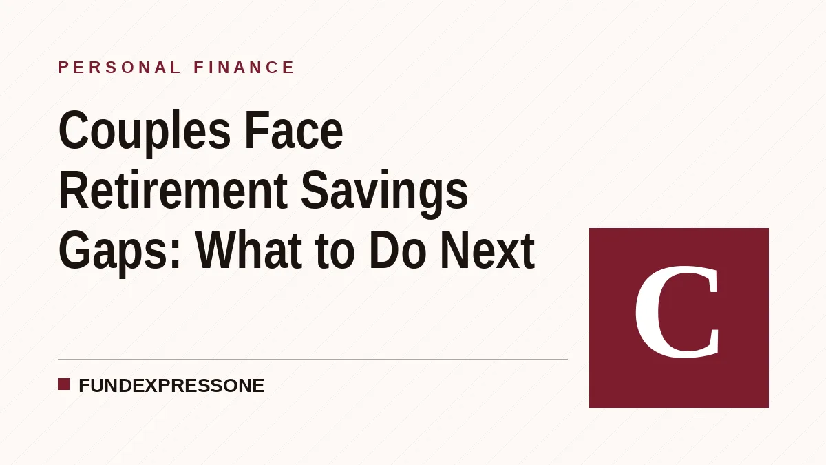 Couples Face Retirement Savings Gaps: What to Do Next