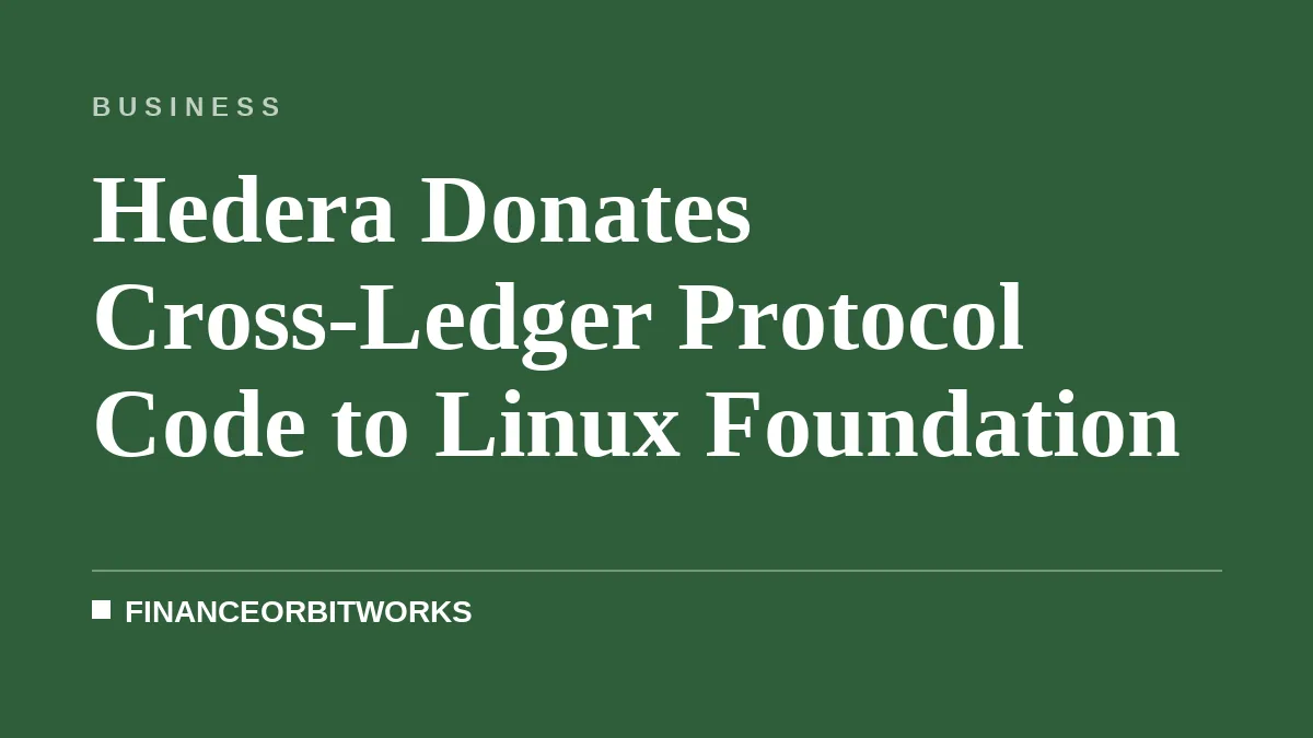 Hedera Donates Cross-Ledger Protocol Code to Linux Foundation