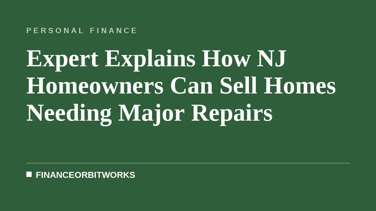 Expert Explains How NJ Homeowners Can Sell Homes Needing Major Repairs