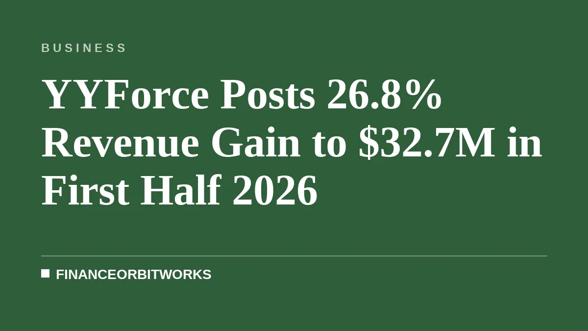 YYForce Reports 26.8% Revenue Rise to $32.7M in First Half 2026