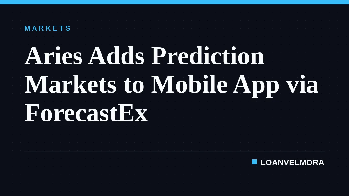 Aries Adds Prediction Markets to Mobile App via ForecastEx