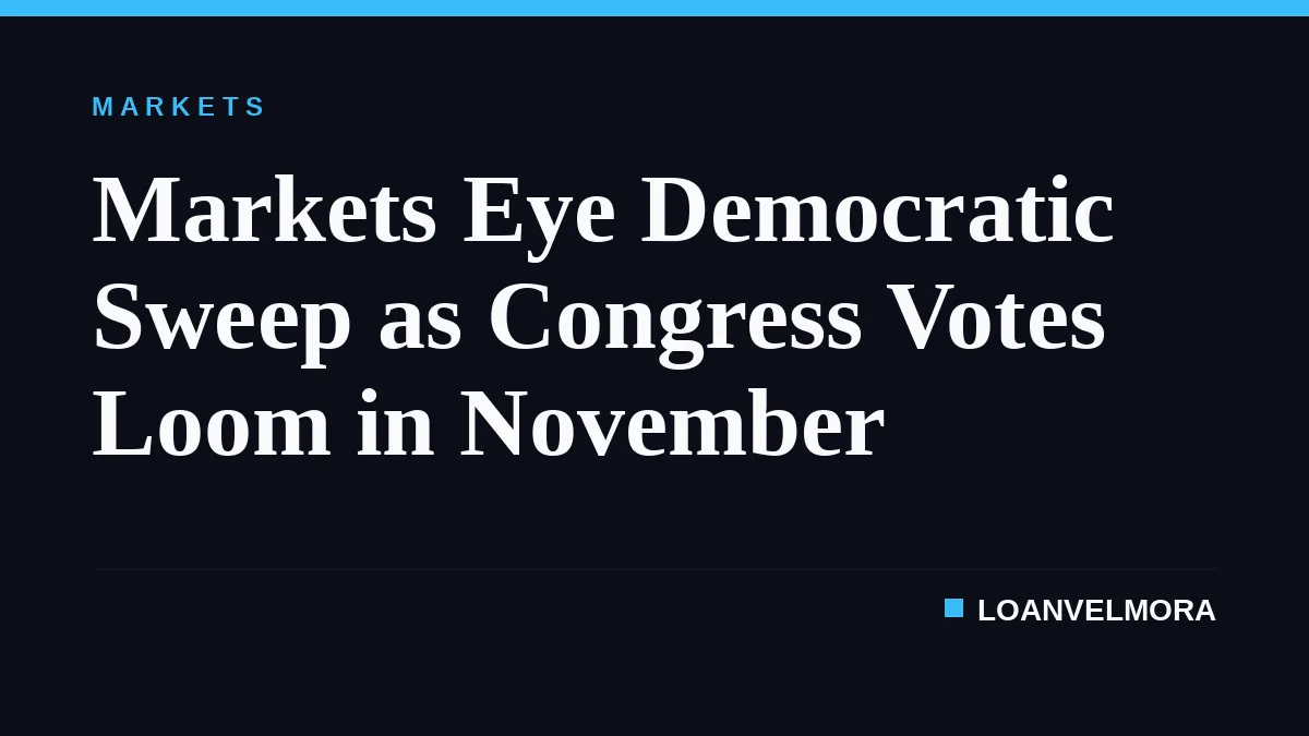 Markets Eye Democratic Sweep as Congress Votes Loom in November