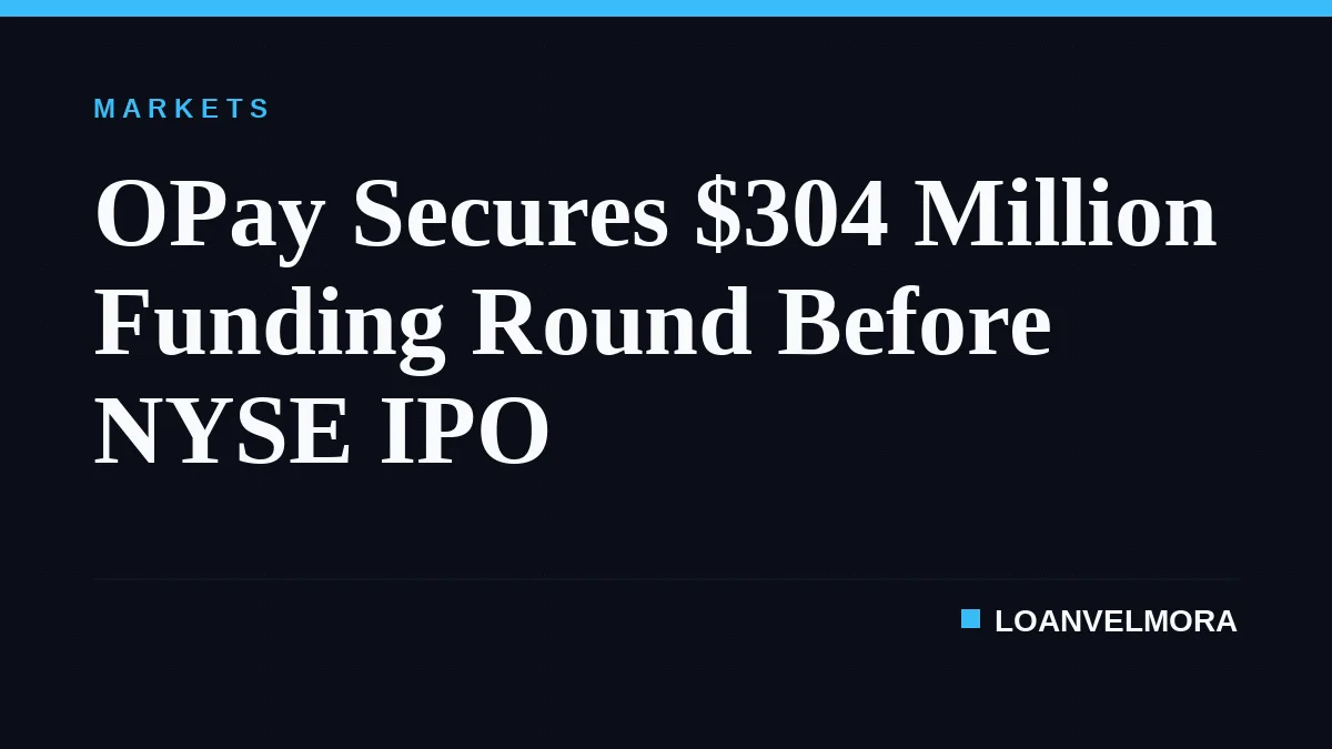 OPay Secures $304 Million Funding Round Before NYSE IPO