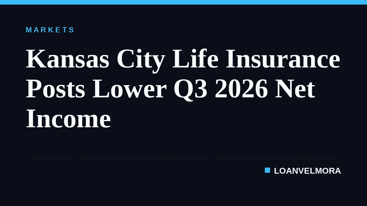 Kansas City Life Insurance Posts Lower Q3 2026 Net Income