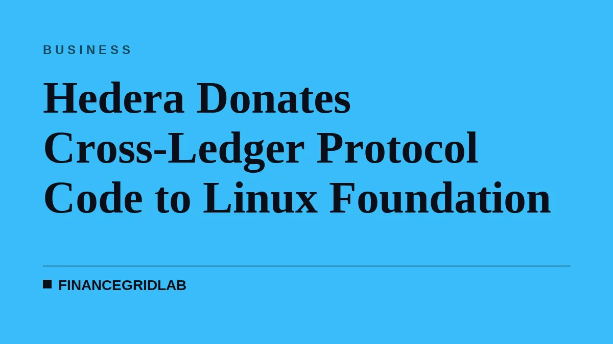 Hedera Donates Cross-Ledger Protocol Code to Linux Foundation
