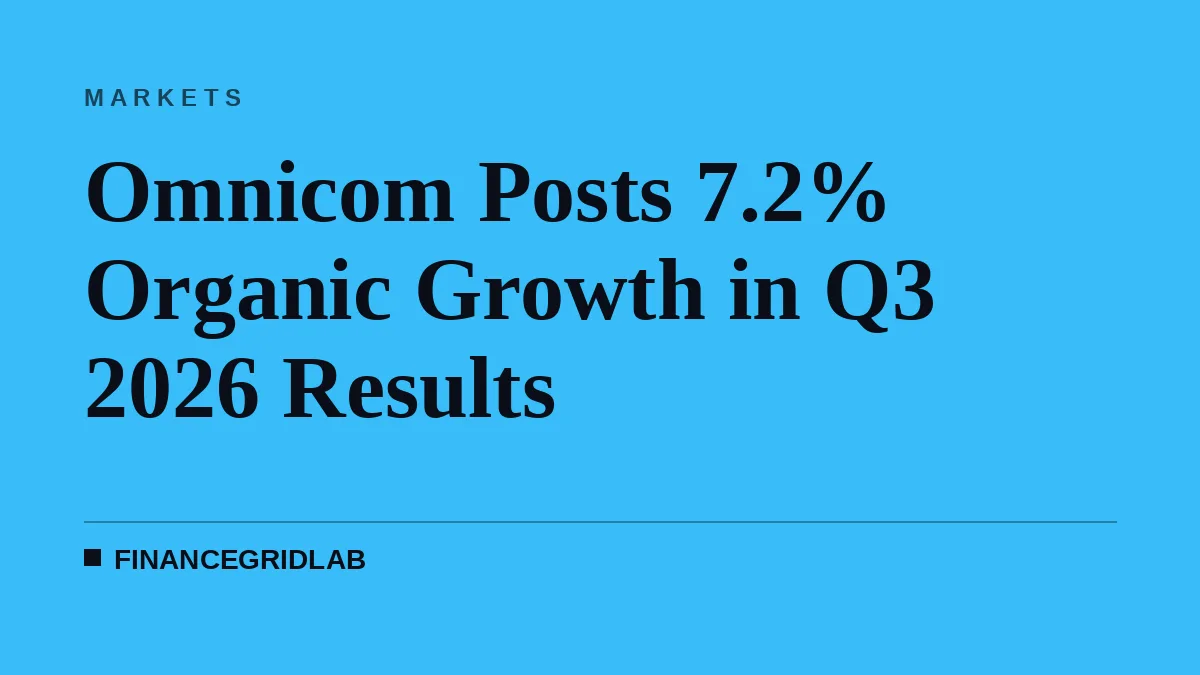 Omnicom Posts 7.2% Organic Growth in Q3 2026 Results
