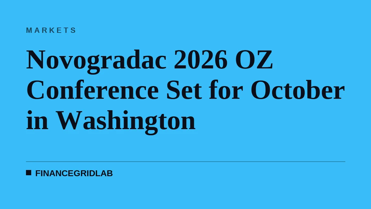 Novogradac 2026 OZ Conference Set for October in Washington