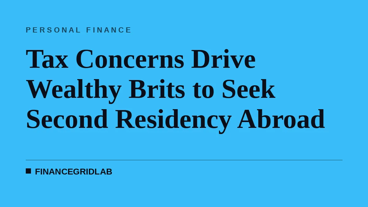 Tax Concerns Drive Wealthy Brits to Seek Second Residency Abroad