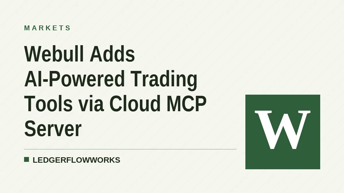 Webull Adds AI-Powered Trading Tools via Cloud MCP Server