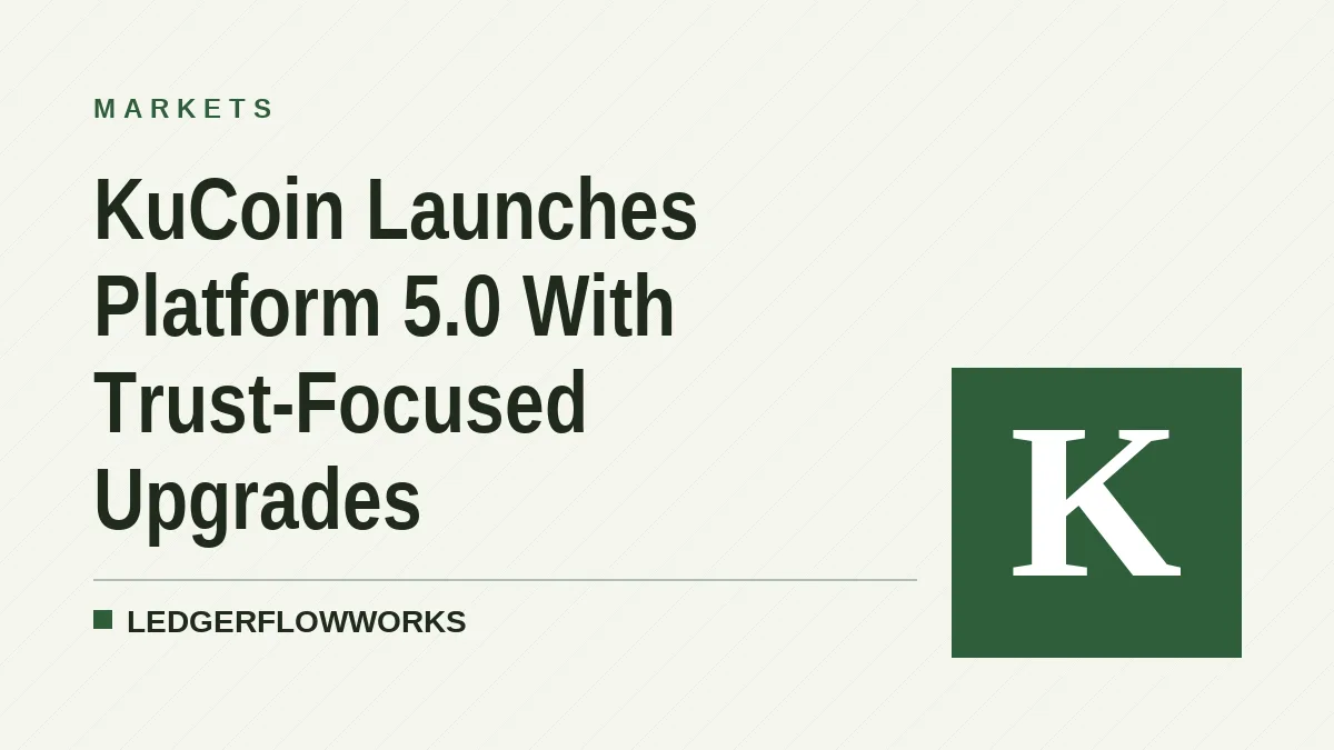 KuCoin Launches Platform 5.0 With Trust-Focused Upgrades