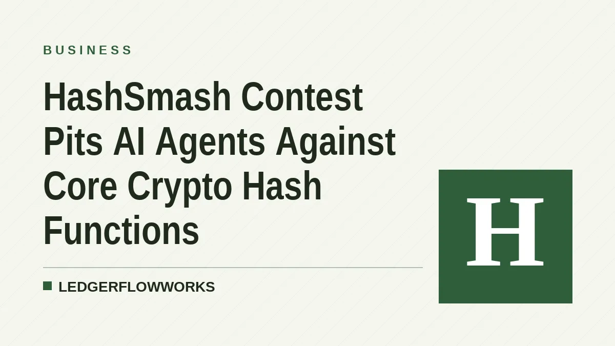 HashSmash Contest Pits AI Agents Against Core Crypto Hash Functions