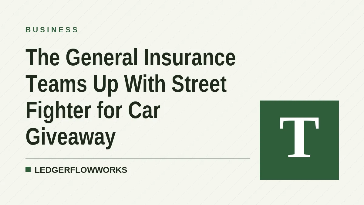 The General Insurance Teams Up With Street Fighter for Car Giveaway