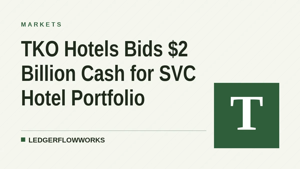 TKO Hotels Bids $2 Billion Cash for SVC Hotel Portfolio