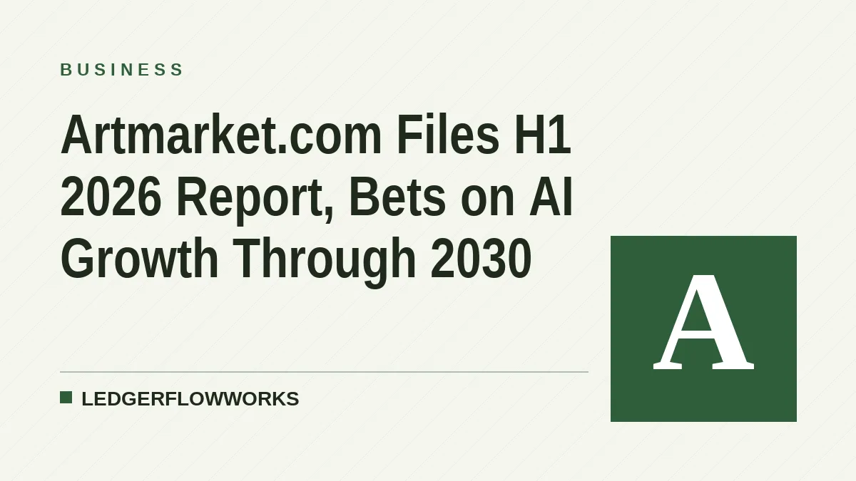 Artmarket.com Files H1 2026 Report, Bets on AI Growth Through 2030