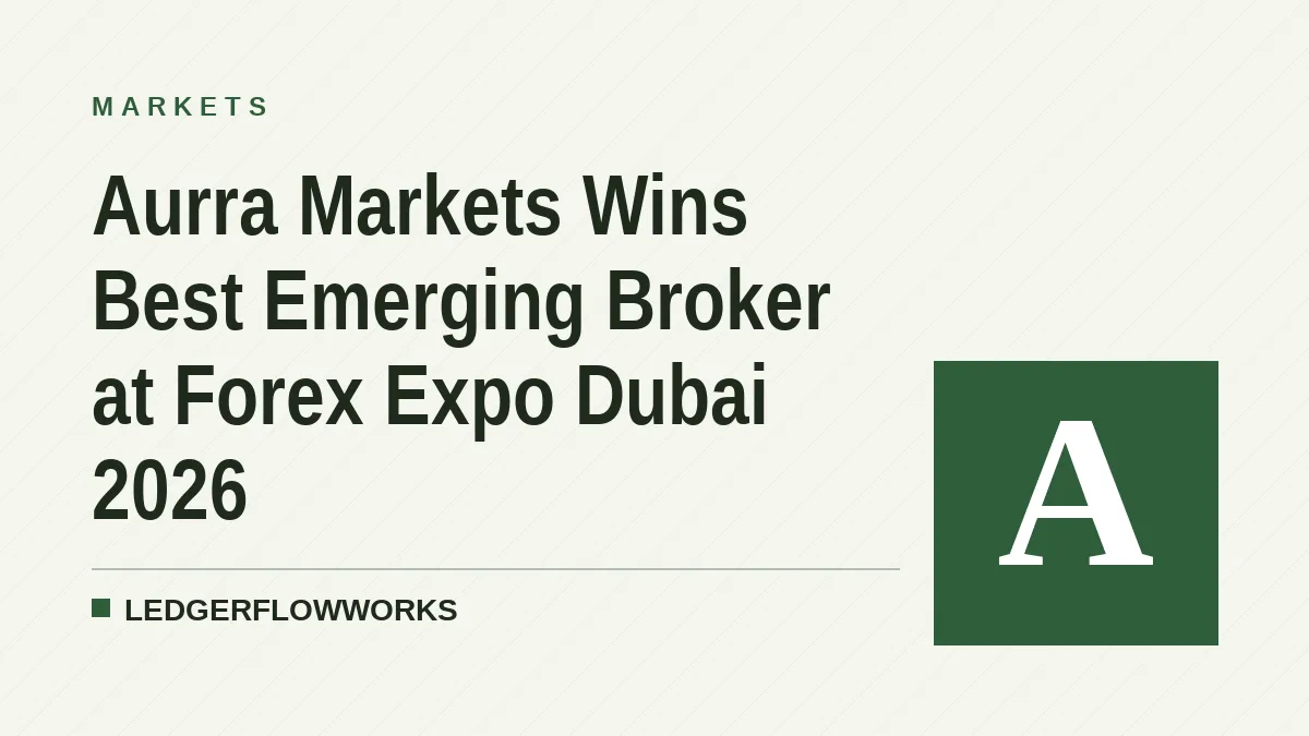 Aurra Markets Wins Best Emerging Broker at Forex Expo Dubai 2026