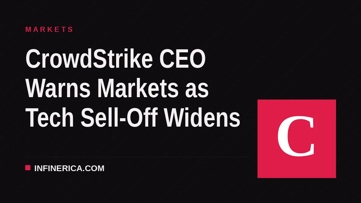 CrowdStrike CEO Warns Markets as Tech Sell-Off Widens