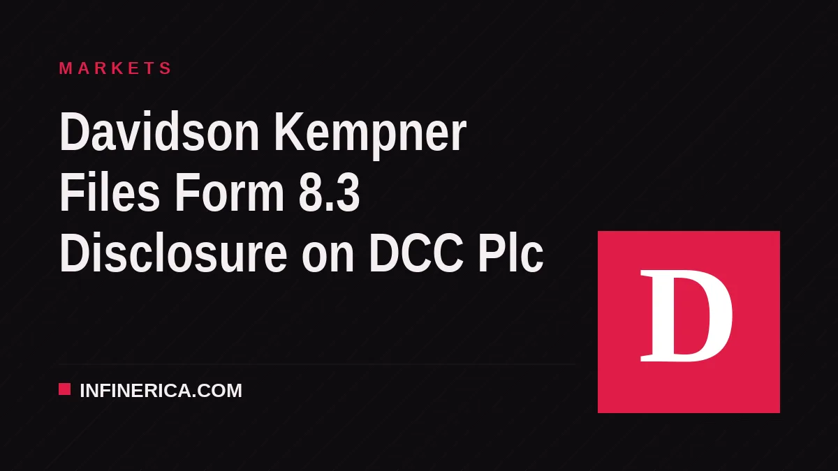 Davidson Kempner Files Form 8.3 Disclosure on DCC Plc