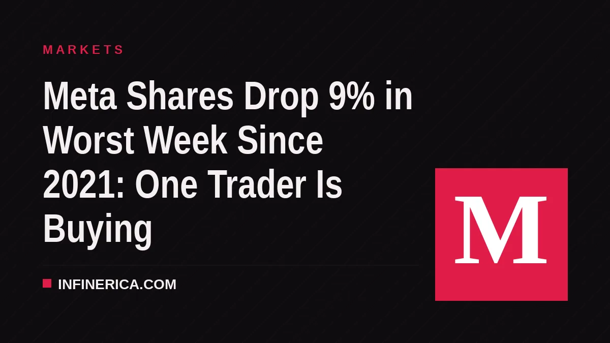 Meta Shares Drop 9% in Worst Week Since 2021: One Trader Is Buying
