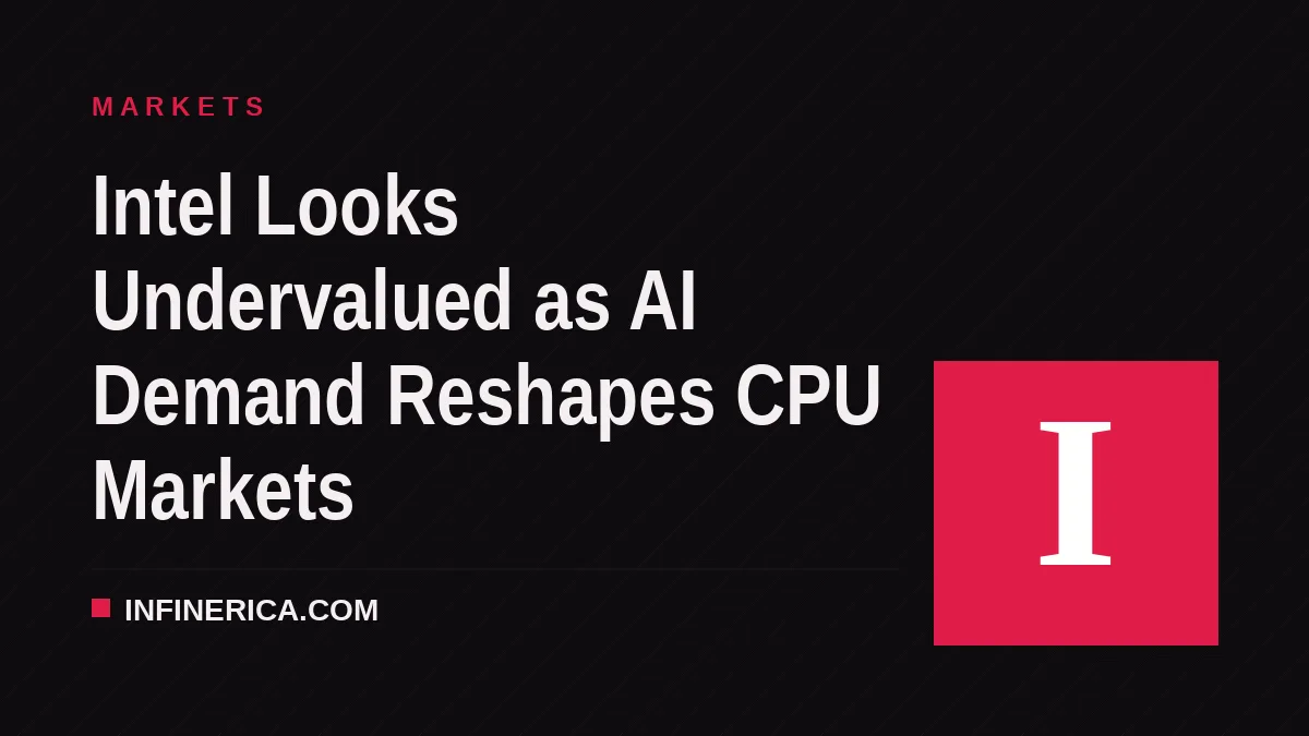 Intel Looks Undervalued as AI Demand Reshapes CPU Markets